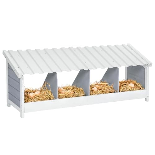 PETSFIT 4-Hole Nesting Box with PVC Waterproof Roof from PETSFIT