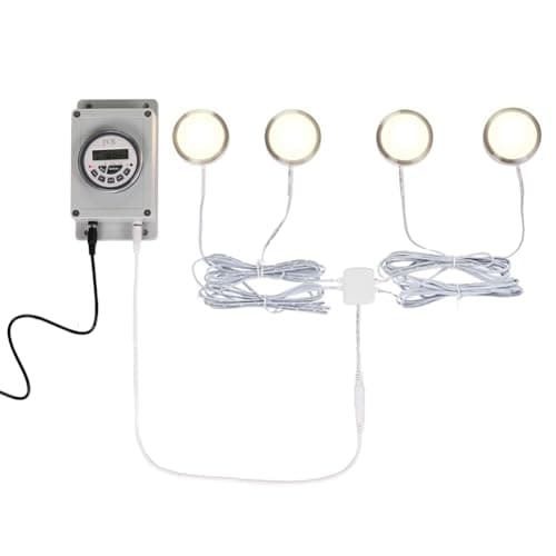 JVR Chicken Coop Light with Timer, 4000K LED from JVR
