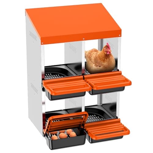 Roll Away Nest Box for Egg Collection, 4 Holes from Generic