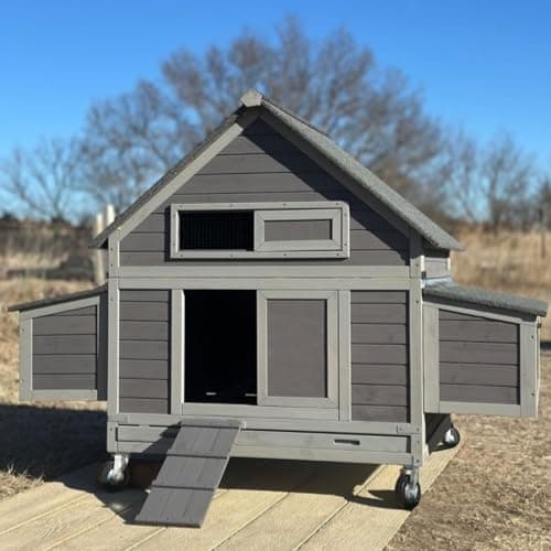 GUTINNEEN Chicken Coop on Wheels (6-8 hens) from GUTINNEEN