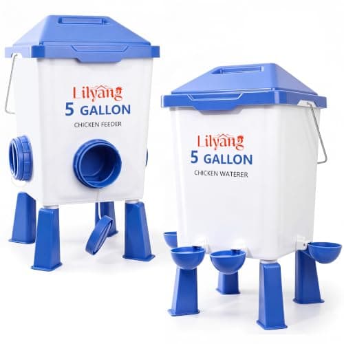 Lilyang Feeder and Waterer Set, 5 Gallon from Lilyang