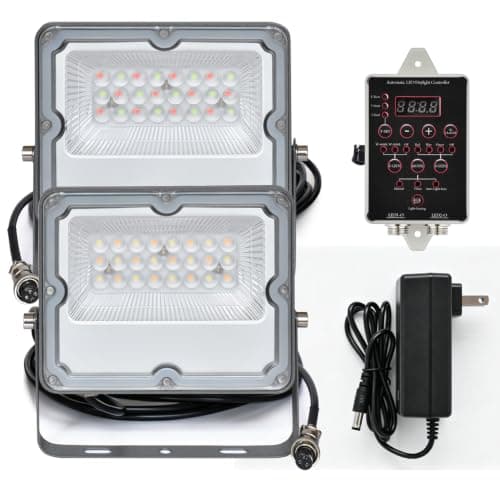Automatic Chicken Coop Light with Timer, Multi-Color LED from Generic