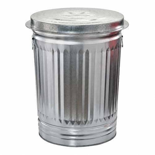 31-Gallon Galvanized Steel Can with Lid from Generic