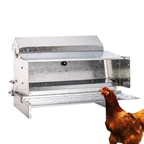 RentACoop Automatic Treadle Feeder, 25 lb from RentACoop