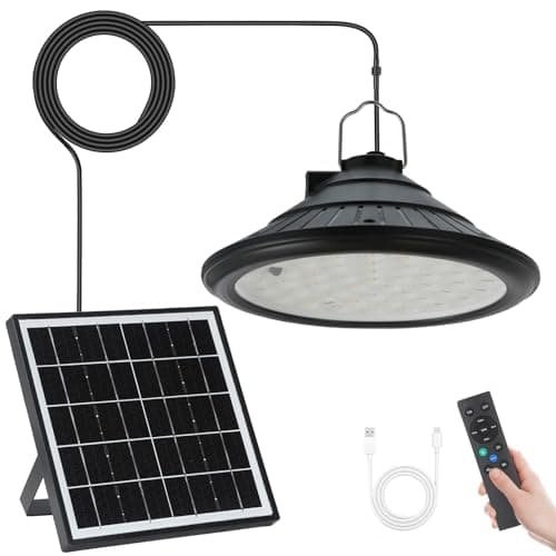 Solar Chicken Coop Light, 4500 mAh Rechargeable, IP66 from Generic