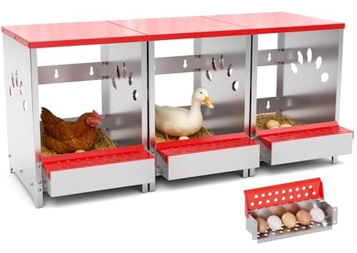 3-Hole Metal Nesting Box with Swing Perch from Generic