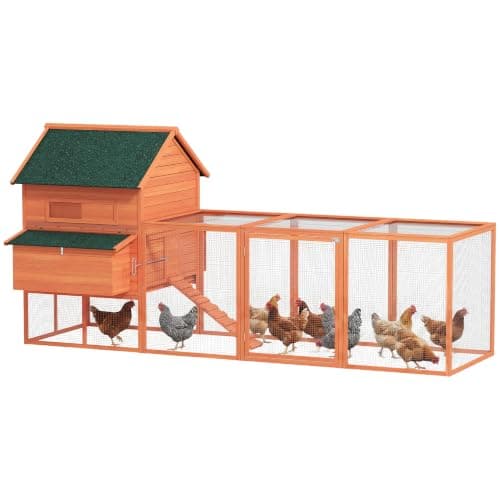 PawHut 137in Chicken Coop with Extra Large Run (4-6 hens) from PawHut
