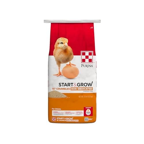 Purina Start & Grow Chick Crumbles, 25 lb (non-medicated) from Purina