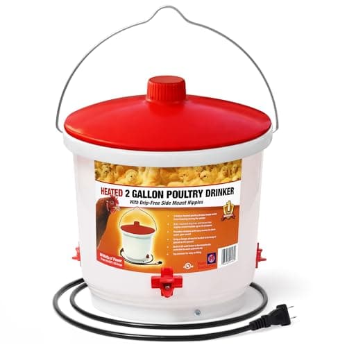 Farm Innovators HB-60P Heated Poultry Waterer, 2 Gallon 60W from Farm Innovators
