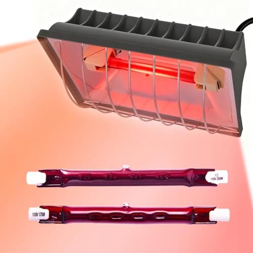 Homnebila 250W Heat Lamp with Guard from Homnebila