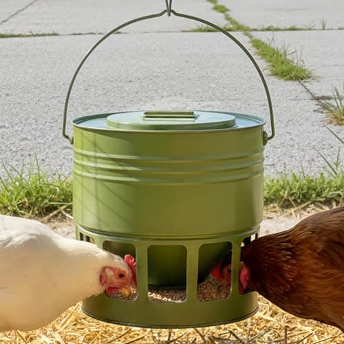 KOL Hanging Metal Feeder, 20 lb with 12 Ports from KOL