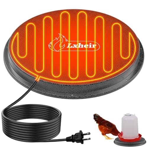 62W Metal Chicken Water Heater Base, 13in with Thermostat from Generic