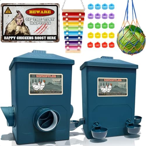 Automatic Port Feeder and Cup Waterer Set from Generic