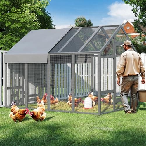 TRYKERPET Large Wooden Coop and Run (10-12 hens) from TRYKERPET