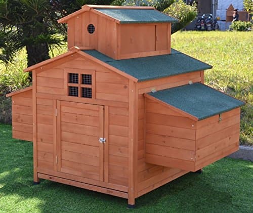Omitree Deluxe Large Wood Hen House (6-10 hens) from Omitree