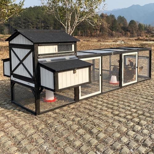 PetsCosset 116in Chicken Coop with Run (8-10 hens) from PetsCosset